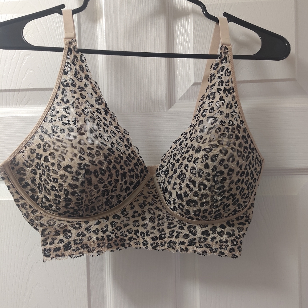 Maidenform 38D Wireless Foam Cups Lightly Lined Convertible Lace 🐆 Bralette